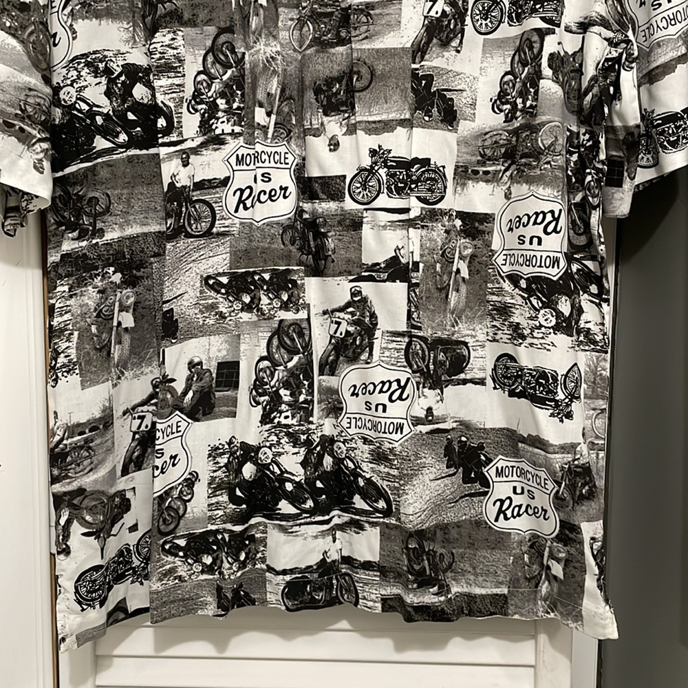 Puritan Motorcycle Short Sleeve Button Down Shirt - Picture 8 of 9